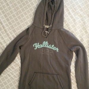 Hollister Gray Hoodie Sweatshirt